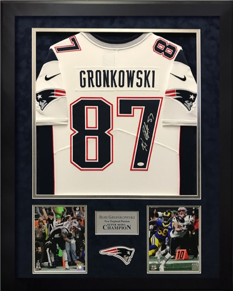 Rob Gronkowski Autograph Framed Jersey 