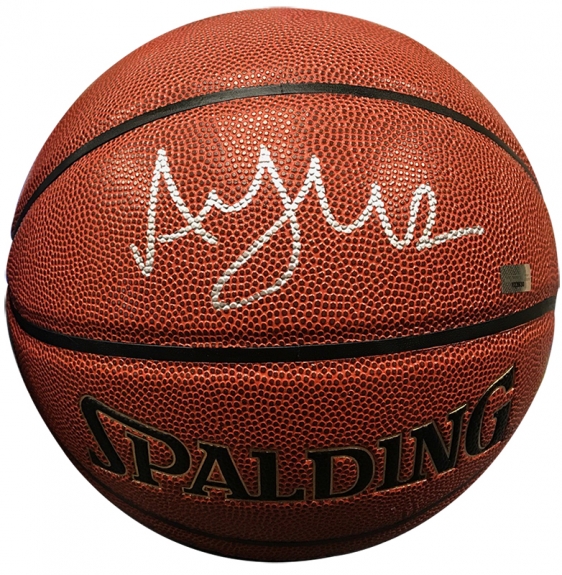 Autographed basketball sales