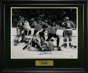 Terry O'Reilly Dave Schultz Double Autograph Photo Broad Street