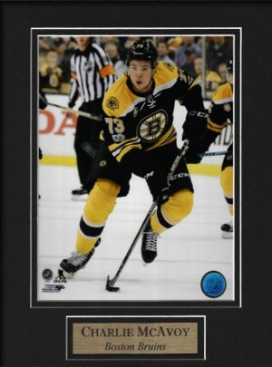 Taylor Hall Boston Bruins signed 16x20 Home Jersey Celebration | YSMS