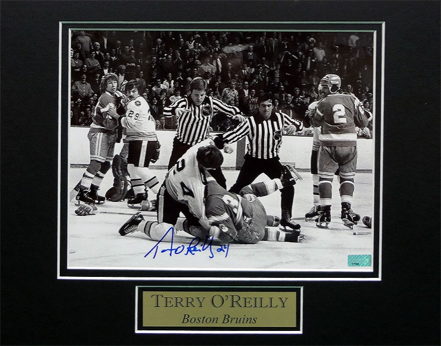 Terry O'Reilly Photo Fight In Stands 11x14