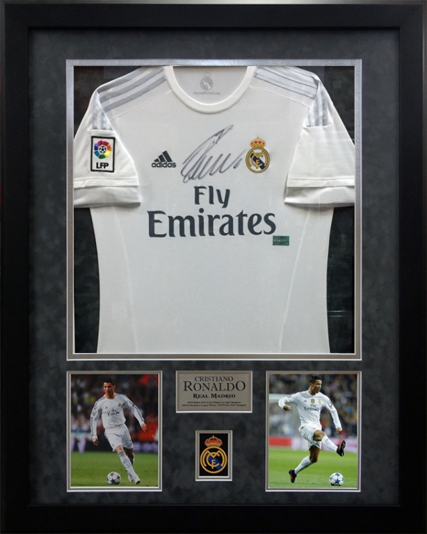 ronaldo autographed jersey