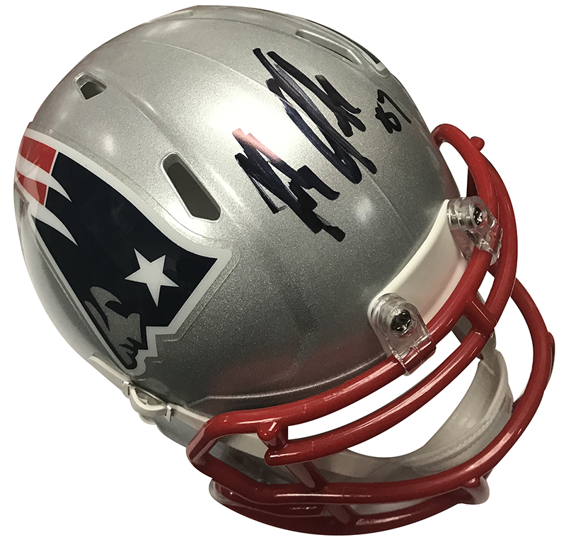 Patriots Rob Gronkowski Mini Helmet Autographed 