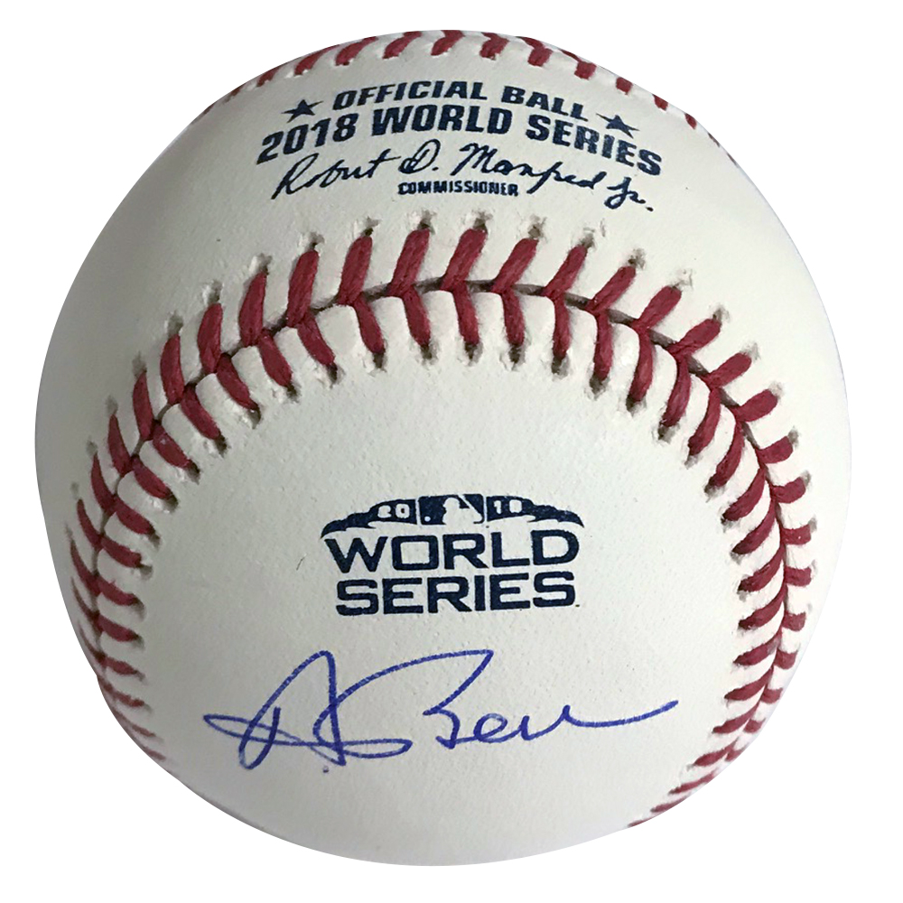 andrew benintendi autographed baseball