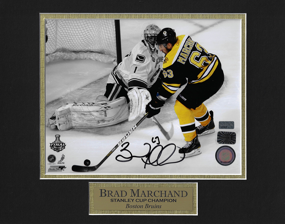 brad marchand autographed jersey