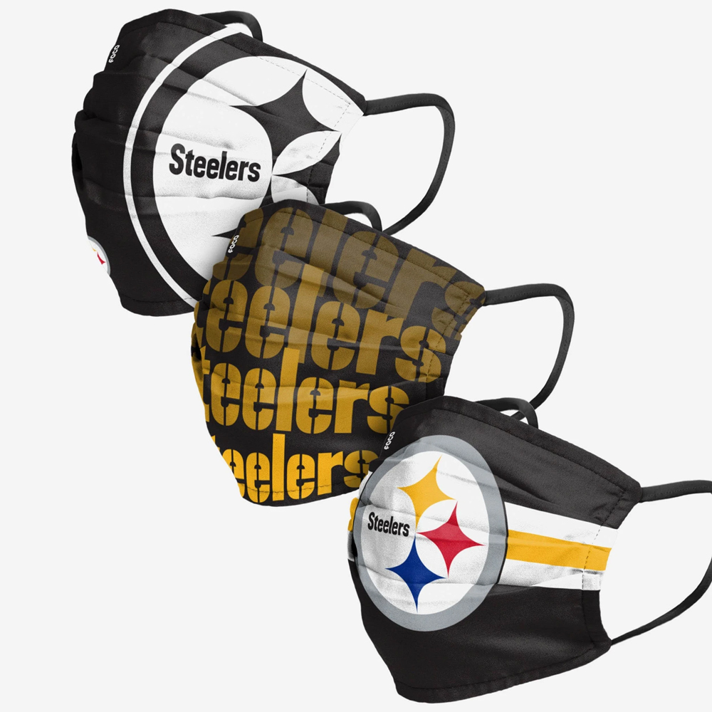 PittsburghSteelers Facemask Matchday 3Pack