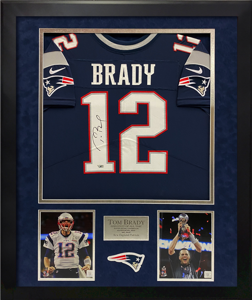 tom brady framed jersey