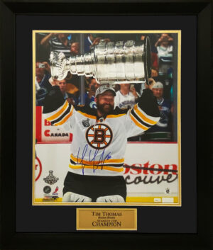 Bobby Orr Boston Bruins Autographed Stanley Cup Flying Goal 16x20