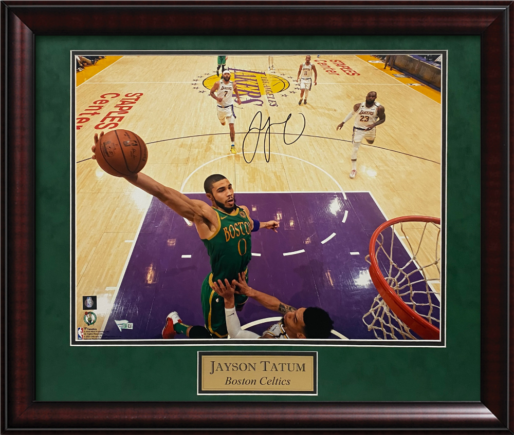 Jayson Tatum Autograph Photo 2022-23 City Edition Uniform 23×27 Fanatics  Authentication