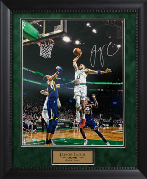 Jayson Tatum Autograph Photo Lay Up 23x27 New England Picture  Authentication - New England Picture