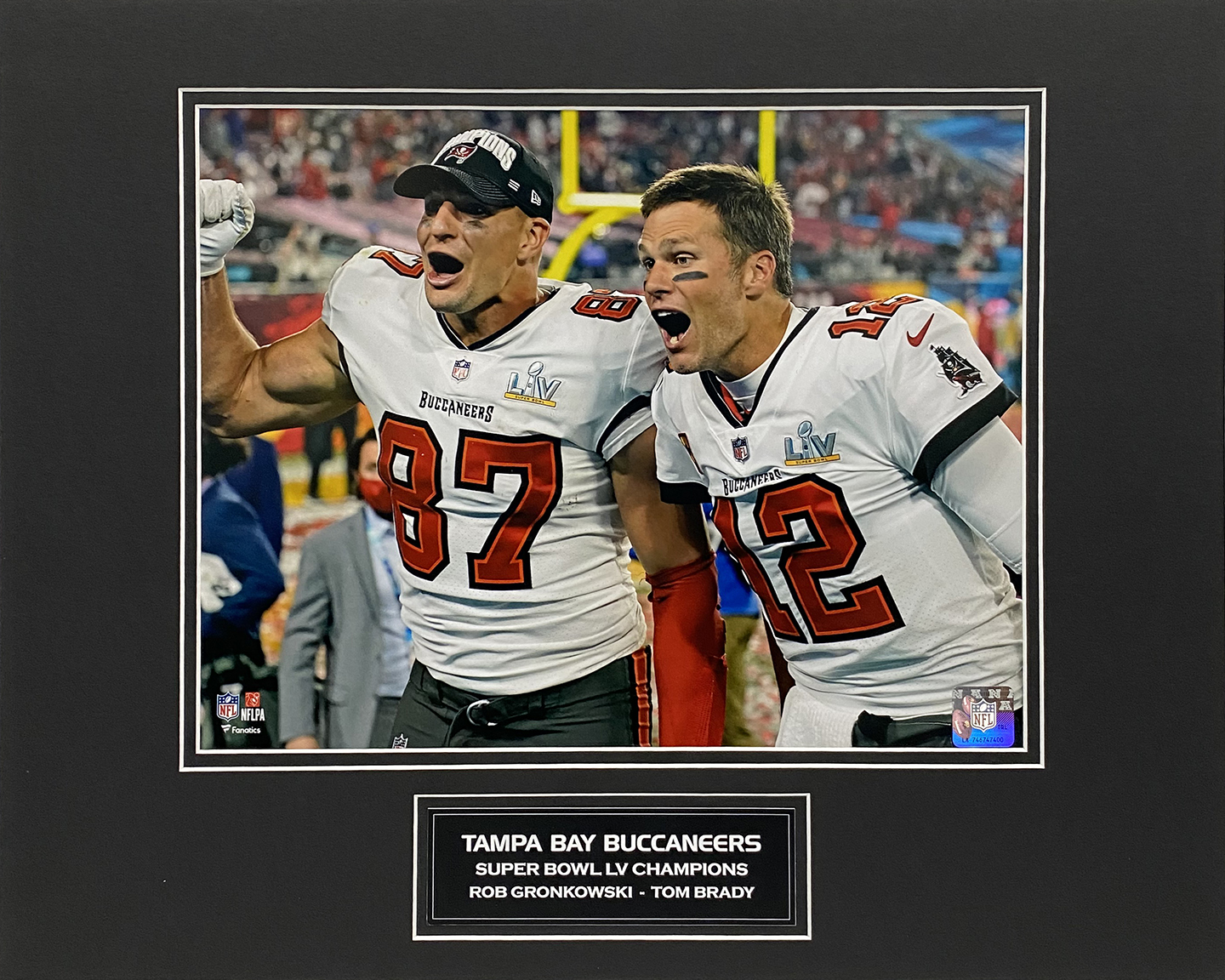 Rob Gronkowski Tom Brady Photo Super Bowl LV Celebrate 16x20 - New