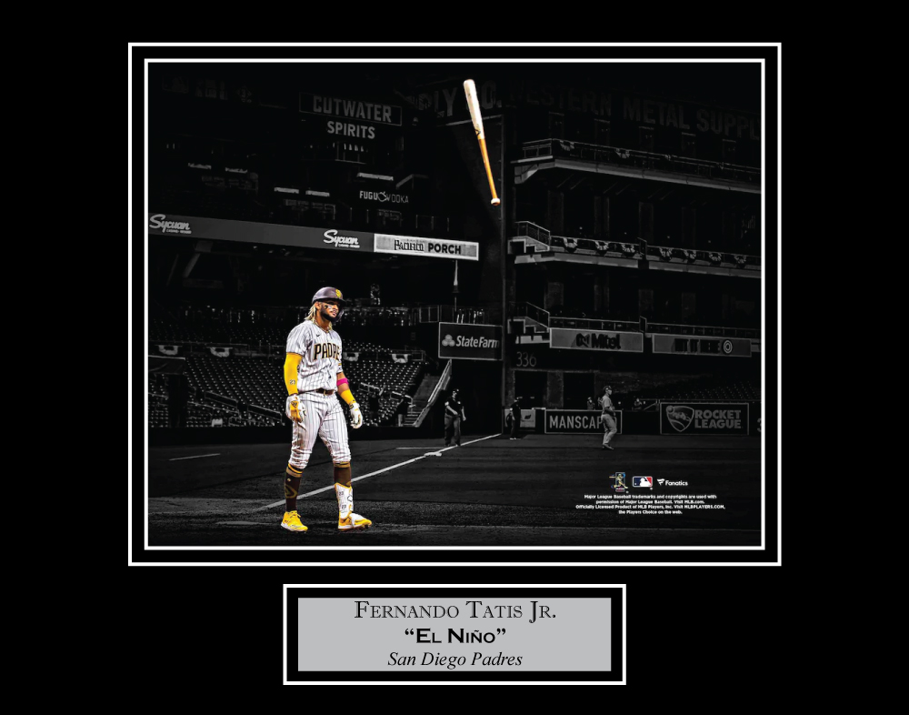 Fernando Tatis Jr Bat Flip Spotlight 11x14 - New England Picture