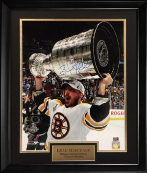 Patrice Bergeron and Brad Marchand Dual Signed / Autographed Final Hug  Photo 16x20