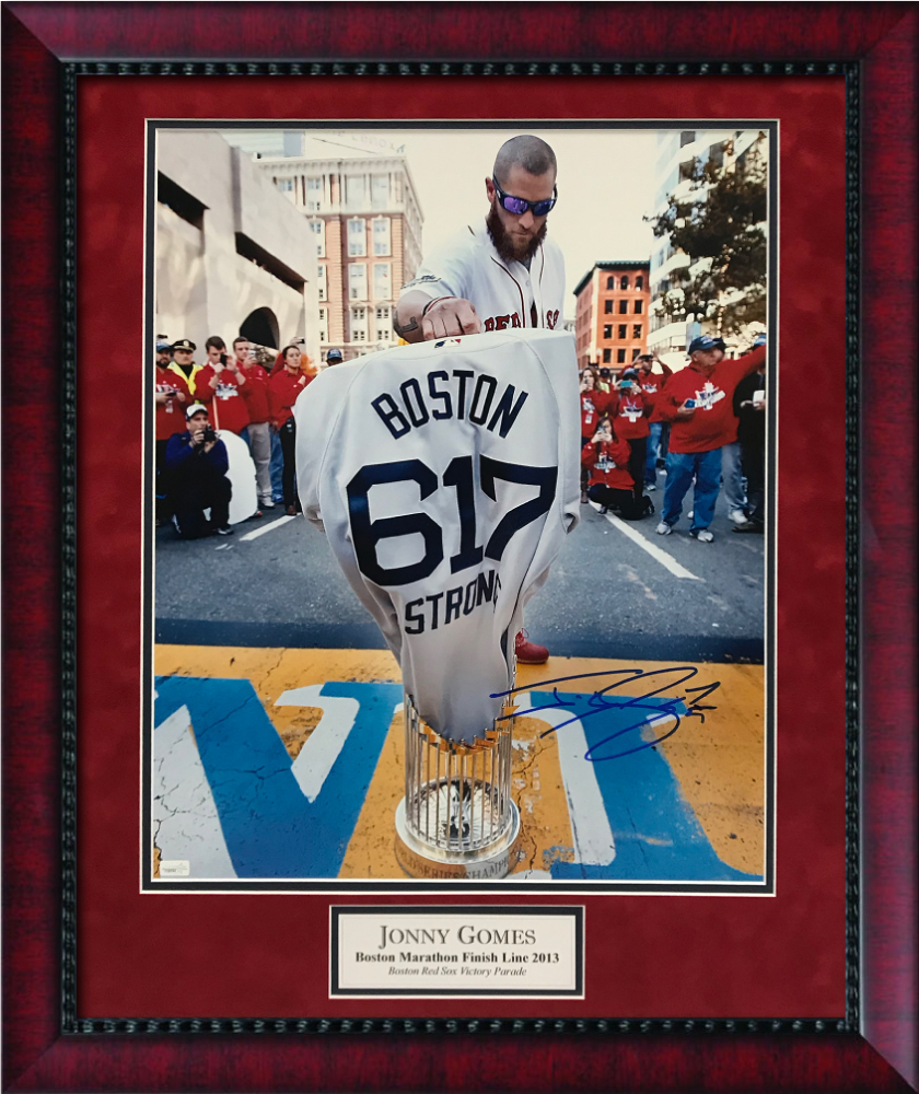 Jonny Gomes Boston Red Sox Autographed & Inscribed Custom Boston Stron –  Manchester sports card store