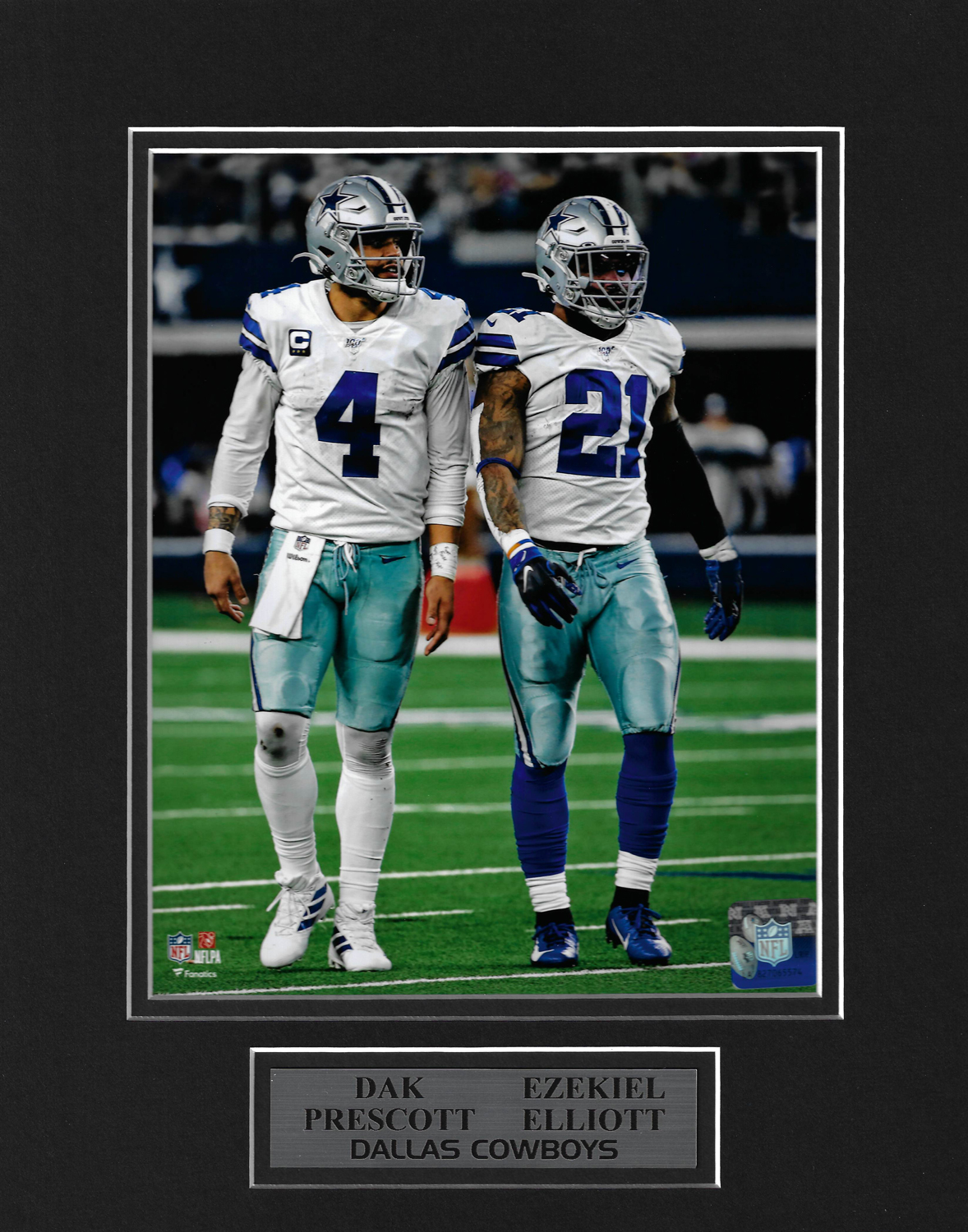 Dak Prescott Ezekiel Elliott Photo Walking On Field 11x14 - New