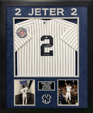 Aaron Judge Signed 32x40 Custom Framed Jersey Display (Fanatics