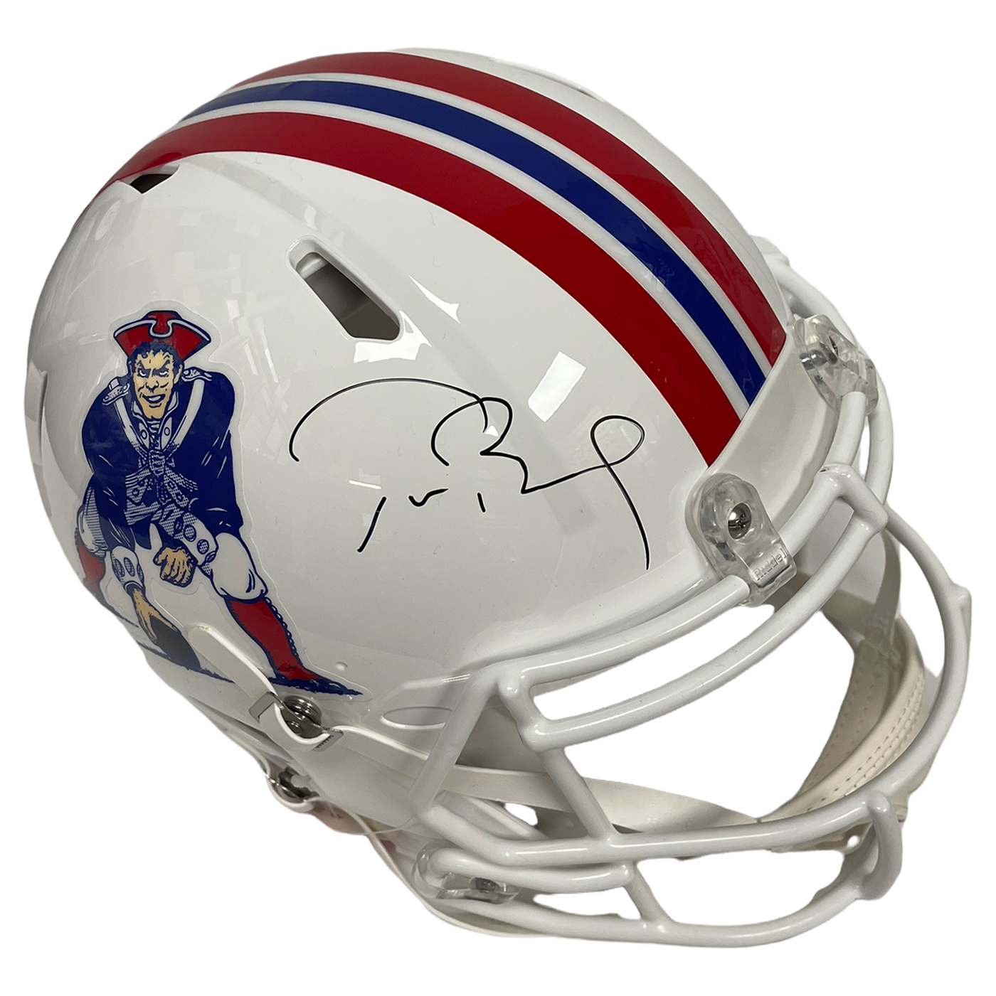 Tom Brady Signed Helmet Football GOAT NE Patriots #12 Autograph