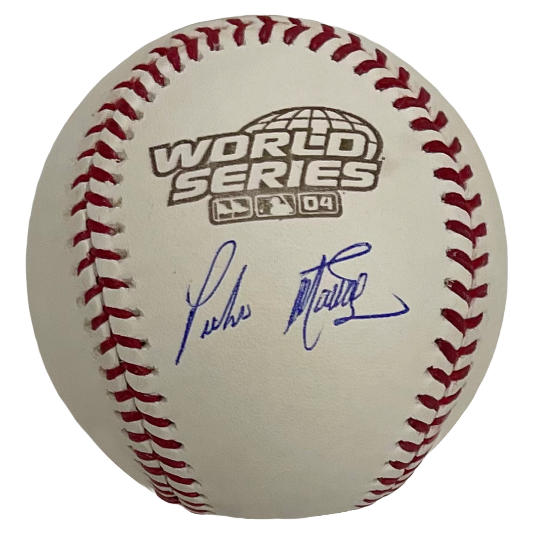 Pedro Martinez Autograph Baseball 2004 World Series - New England