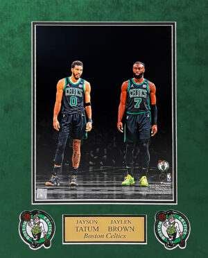 Jayson Tatum Celtics Signed Dunk Over LeBron James Spotlight 16x20 Fanatics