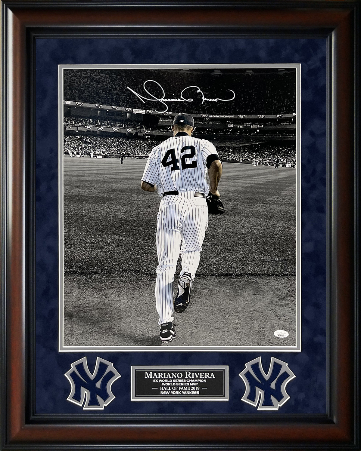 Mariano Rivera Autograph Photo Enter Sandman 23x29 JSA