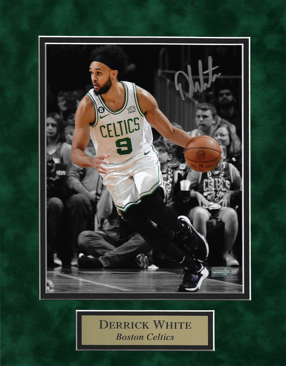 Derrick White Autograph Photo Spotlight 11x14 - New England Picture
